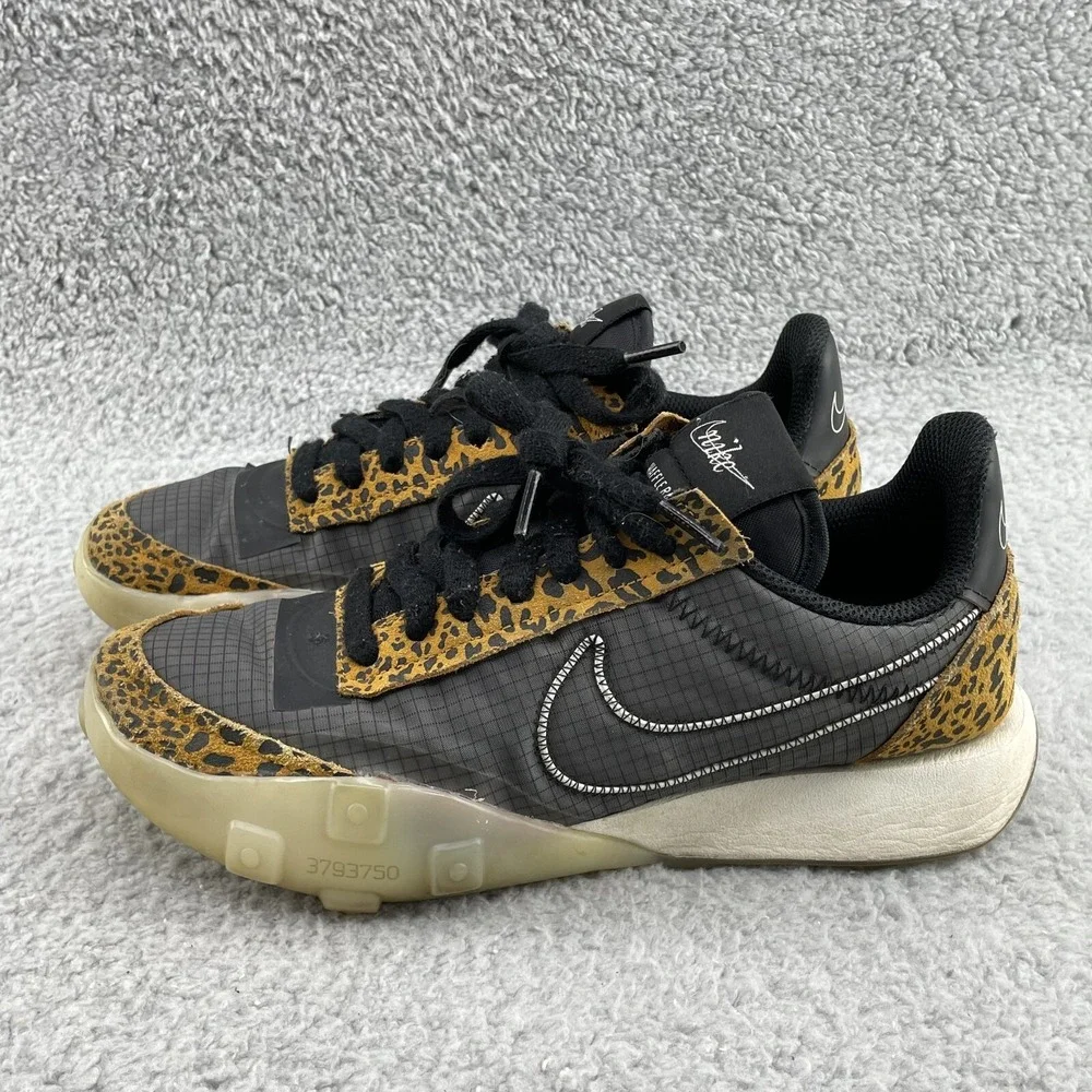 Nike Waffle Racer 2X Shoe Women 7.5 Leopard Streetwear Athleisure Maximalist 90s - Picture 5 of 11